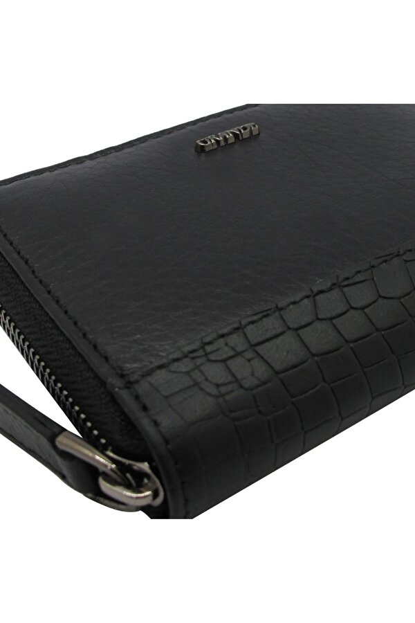 740 Cüzdan Siyah Hakiki Deri Erkek Kartlık