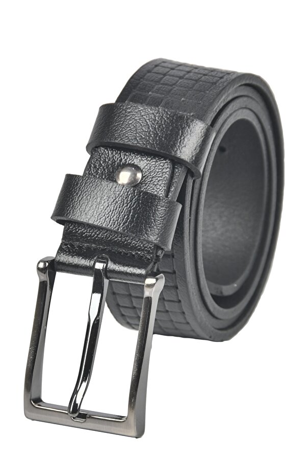 DeepSEA Erkek Siyah Hakiki Deri 3,5 cm Klasik Kemer Orjinal Deri Kemer 2502649