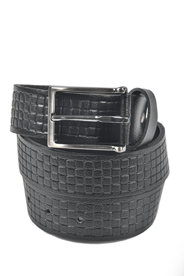 DeepSEA Erkek Siyah Hakiki Deri 3,5 cm Klasik Kemer Orjinal Deri Kemer 2502649