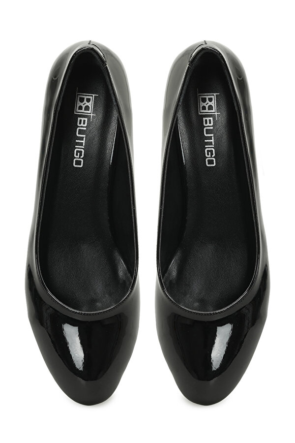 25K-2043 5PR PARLAK SIYAH Kadın Topuklu Ayakkabı