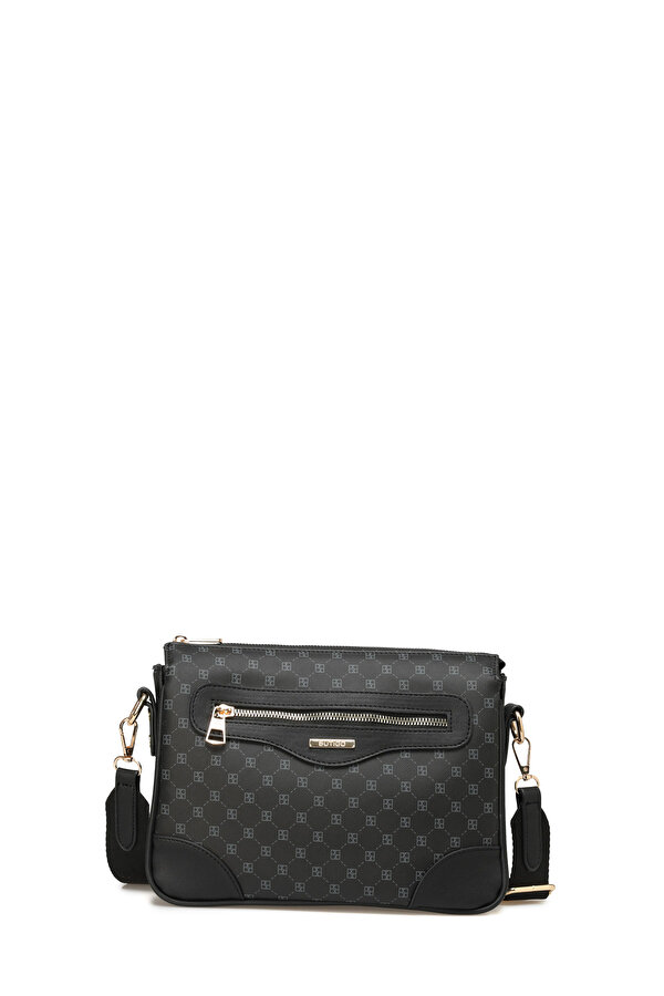 MNG MULTIBLM CPRZ 5PR Siyah Kadın Çapraz Çanta