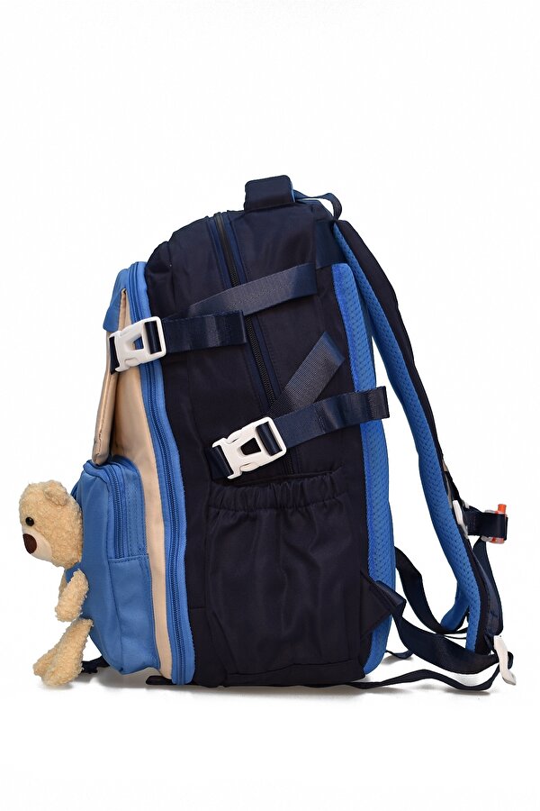 Ortopedik Lüks Kumaş Çok Gözlü Çocuk İlkokul Sırt Çantası 1461