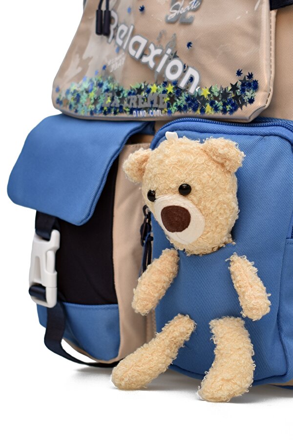 Ortopedik Lüks Kumaş Çok Gözlü Çocuk İlkokul Sırt Çantası 1461