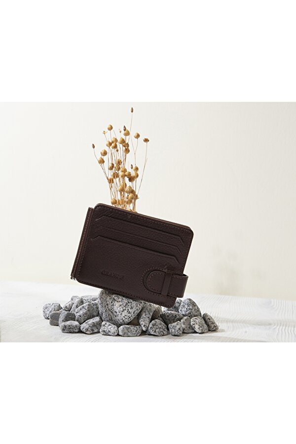 711 Kartlık Kahve  Hakiki Deri Erkek Kartlık