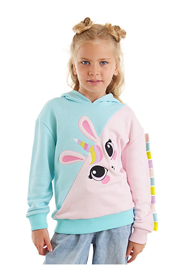 Unicorn Tavşan Kız Çocuk Sweatshirt