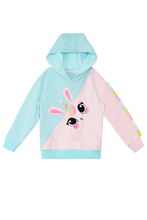 Unicorn Tavşan Kız Çocuk Sweatshirt