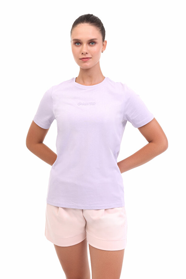 W-KEPY LONG TEE 5FX Açık Lila Kadın Kısa Kol T-Shirt