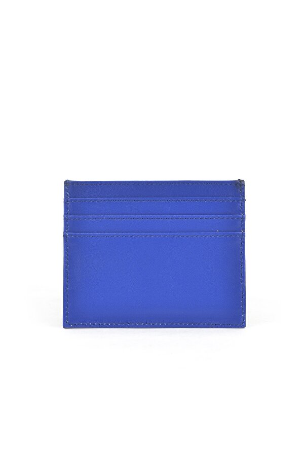 Unisex Hakiki Deri Kartlık 1539852Z05 Saks Mavi