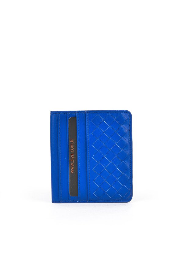 Hakiki Deri Kartlık 1539852Z01 Saks Mavi