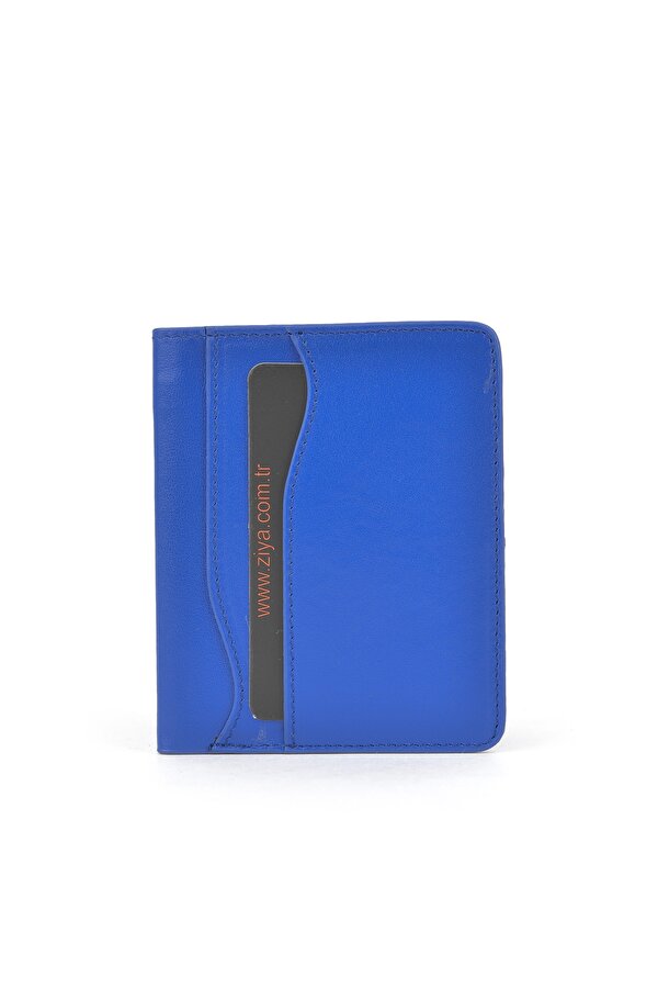 Unisex Hakiki Deri Kartlık 1539852Z02 Saks Mavi