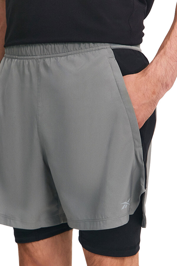 Clothing Reebok 2 In 1 Running Short Серый 017