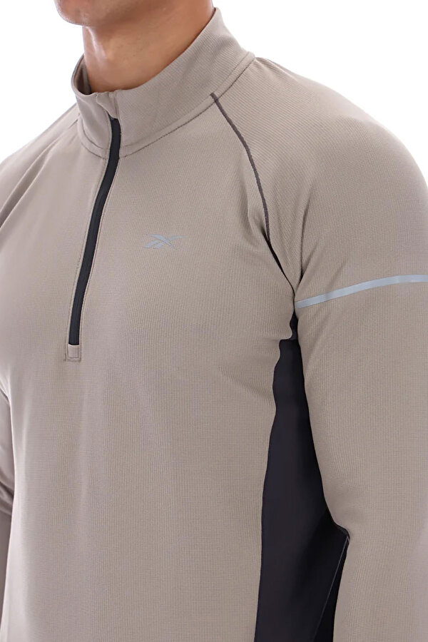 Clothing Reebok All Distance Ls Run Top Бежевый 011