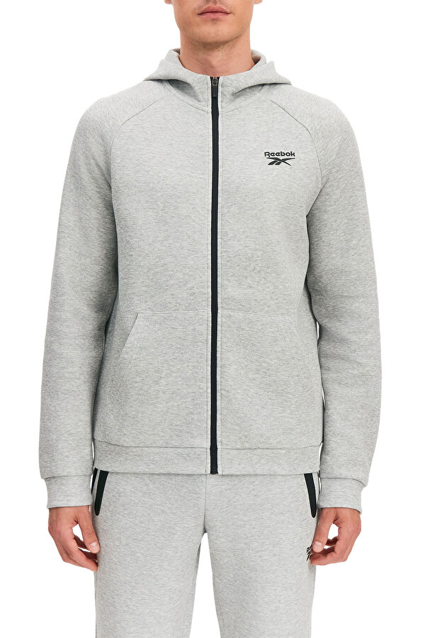 Clothing Reebok Core Zip Through Hoody Серый 014