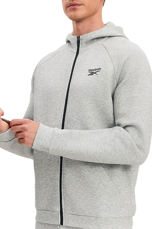 Clothing Reebok Core Zip Through Hoody Серый 014
