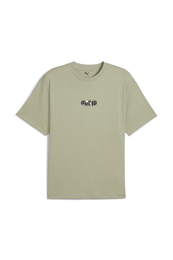 ESS LOGO LAB Relaxed Exec Yeşil Erkek Kısa Kol T-Shirt