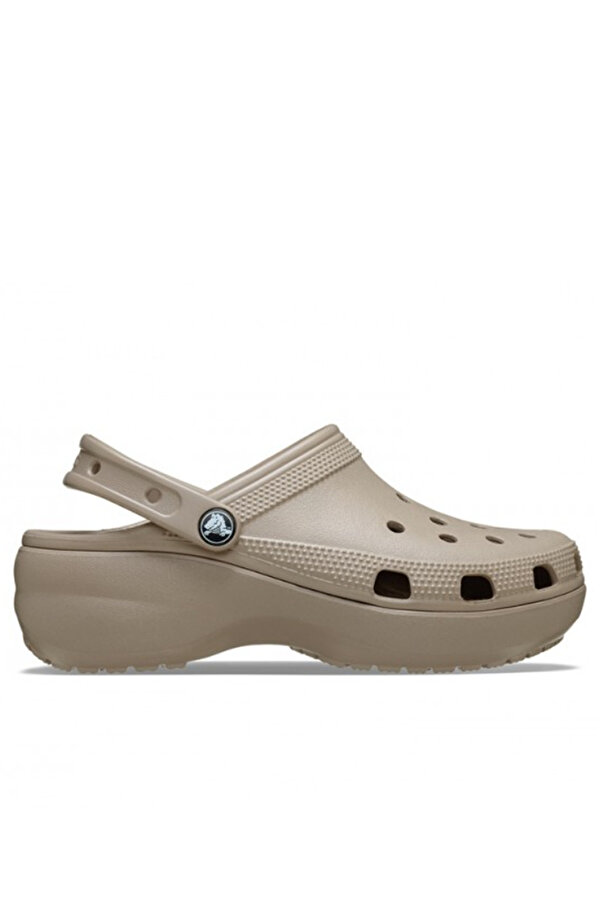 Classic Platform Clog Kadın Sabo Terlik Taupe