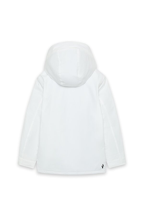 S242041 W Outerwear Padded Jacket Beyaz Kadın Mont