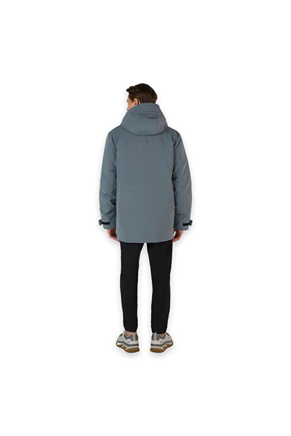 S242049 M Outerwear Coated Jacket Mont Antrasit Erkek Mont