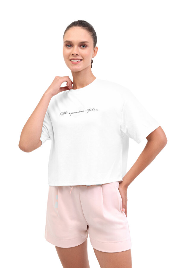 W-EDSUMA TEE 5FX Ekru Kadın Kısa Kol T-Shirt