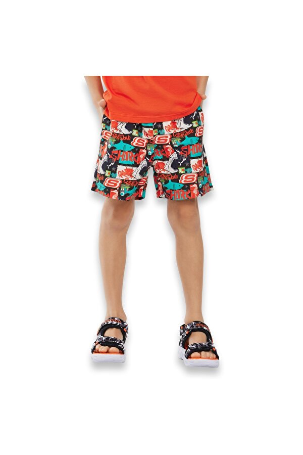 Sk241104 Swimwear B 5 Inch Swim Turuncu Erkek Çocuk Şort