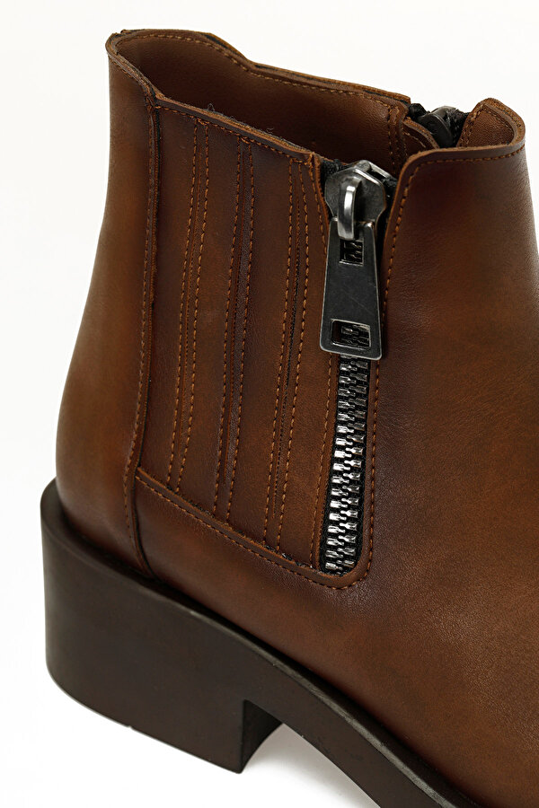 24K-855 5PR Taba Kadın Düz Bot