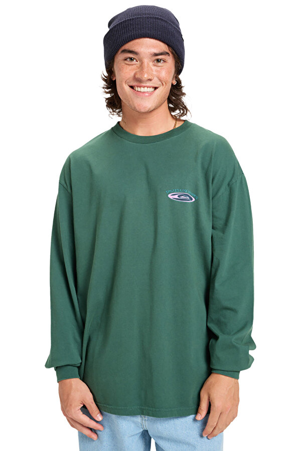 Clothing Quiksilver Hw Hollow Coves Ls Зеленый 004