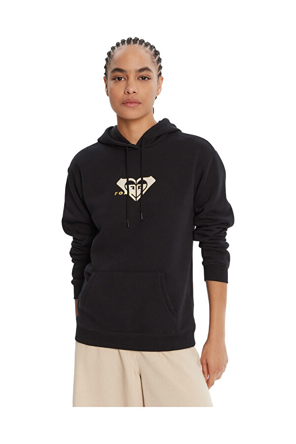 Clothing Roxy Vl Surf Stoked Hoodie Bru Черный