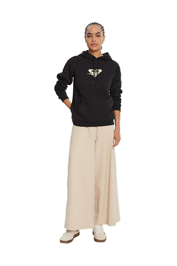 Clothing Roxy Vl Surf Stoked Hoodie Bru Черный