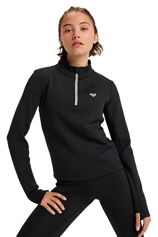 Clothing Roxy Waves Of Warmth Tech Top Черный