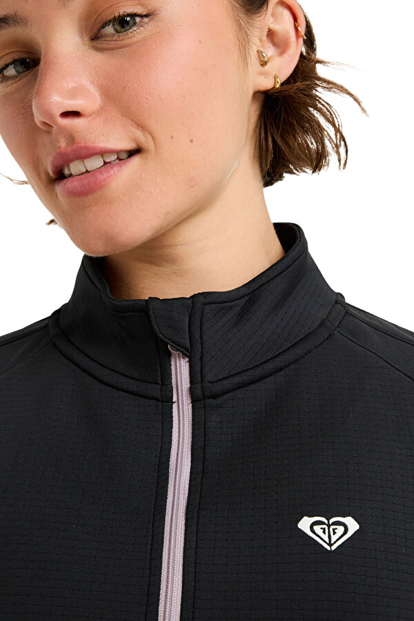 Clothing Roxy Waves Of Warmth Tech Top Черный