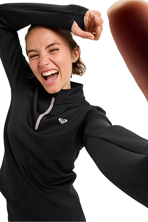 Clothing Roxy Waves Of Warmth Tech Top Черный