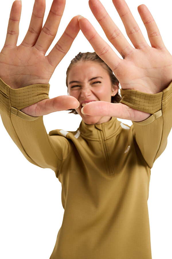 Clothing Roxy Waves Of Warmth Tech Top Бежевый