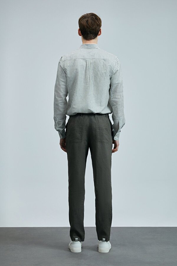 111010631 Bert Erkek Keten Pamuklu Gömlek Regular Fit Erkek Gömlek