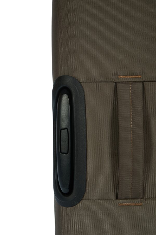 4200 ORTA BOY Ultra Light Hafif Lüx Kumaş Tekerlekli Valiz KAHVERENGİ