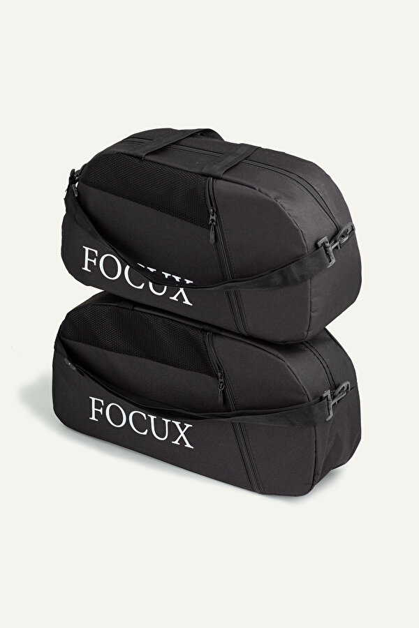 Nil-2 li Büyük Boy+Orta Boy Seyahat SporTatil GYM Valizi El Valiz SİYAH