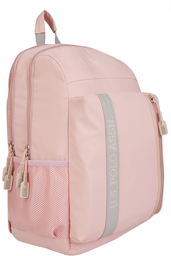 US Polo Assn 24357 2 Lİ KALEMLİKLİ OKUL SIRT ÇANTASI ÖĞRENCİ  GÜNLÜK PEMBE