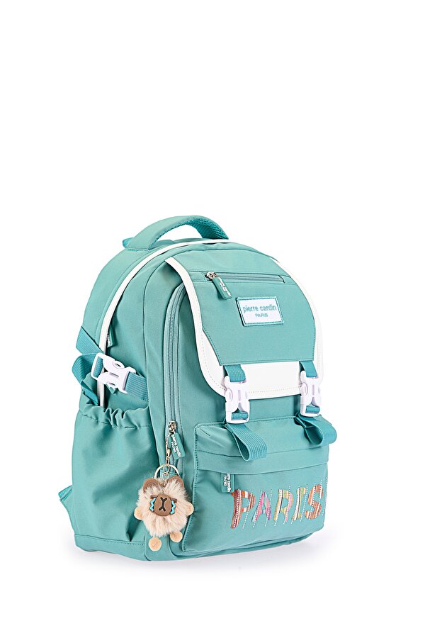 11118-3002 Okul çantası kalemlikli Suya Dayanıklı Çok bölmeli YEŞİL