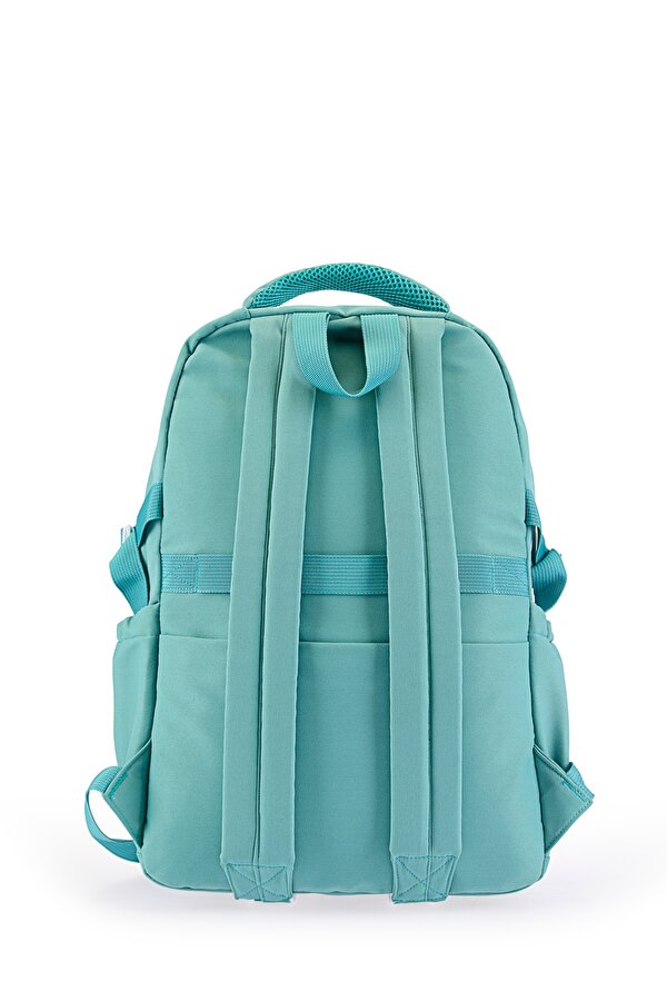 11118-3002 Okul çantası kalemlikli Suya Dayanıklı Çok bölmeli YEŞİL