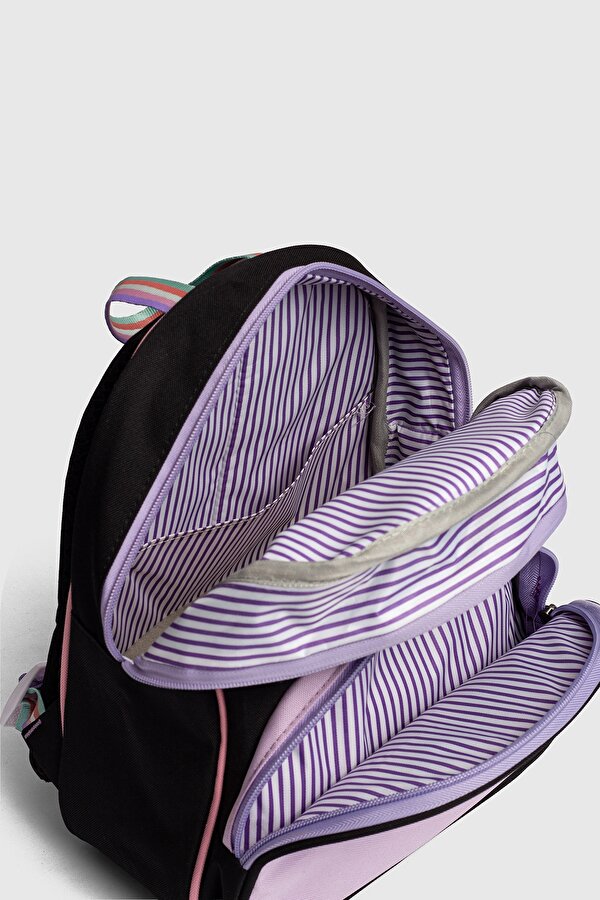 My Polo 2015ŞİRİN Çocuk Anaokulu Çantası Sırt Çantası Okul Çantası Çok Bölmeli Ortopedik Sırt LİLA