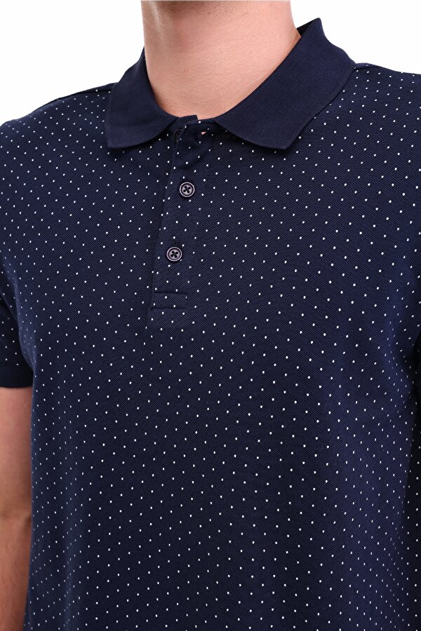 MB AOP 12BS110 5FX Lacivert Erkek Kısa Kol T-Shirt