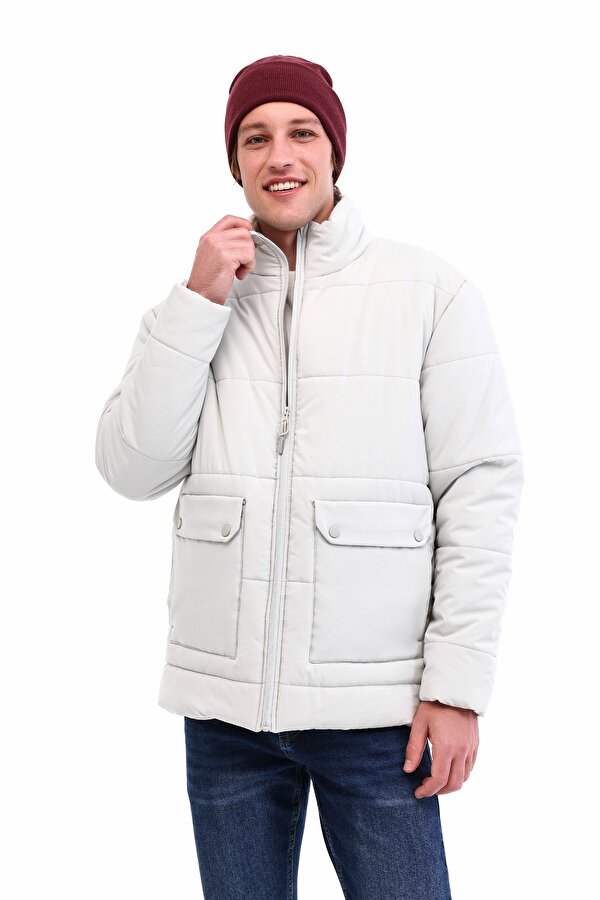 ML ALGER COAT 5PR Taş Rengi Erkek Kısa Kaban