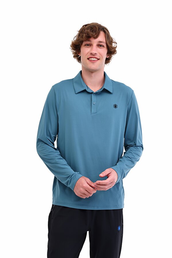 ML TIGER 15ELG1-12 5PR Petrol Erkek Uzun Kol T-Shirt