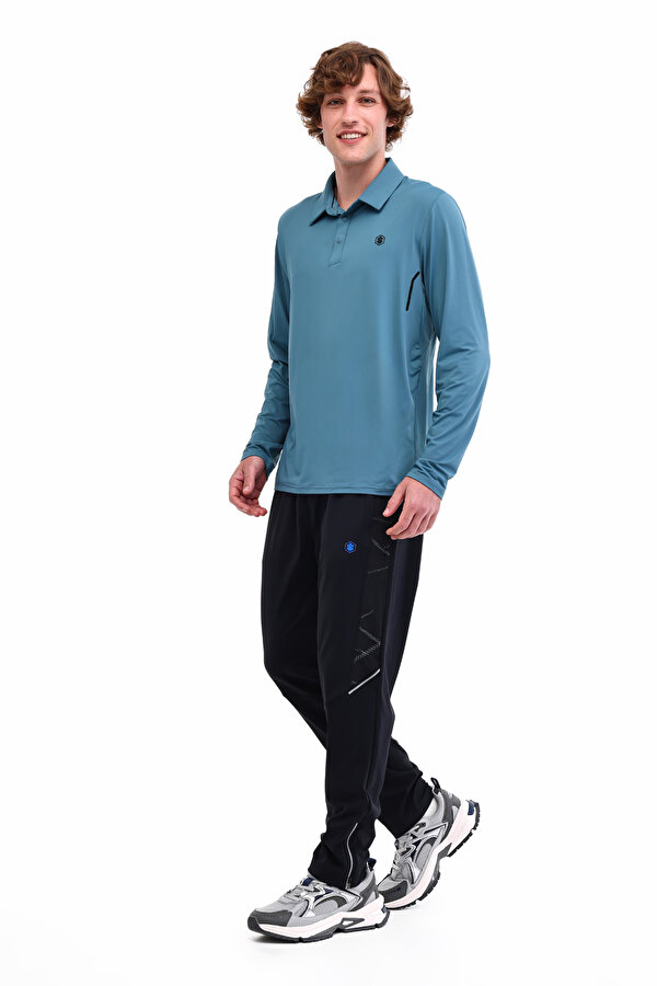 ML TIGER 15ELG1-12 5PR Petrol Erkek Uzun Kol T-Shirt