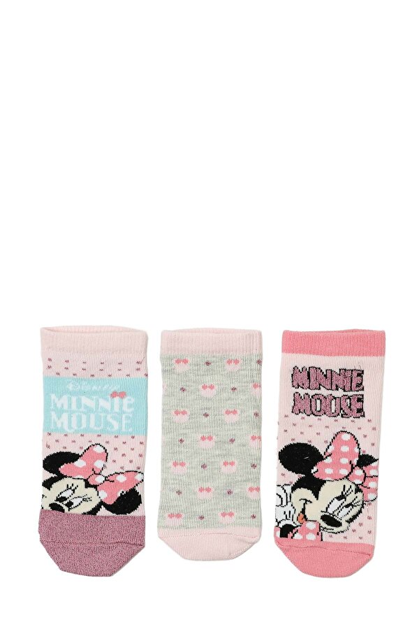 MINNIE 3LU PTK-G 5PR Çok Renkli Kız Çocuk Çorap