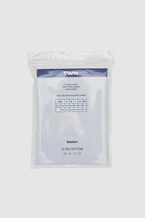 Beyaz Standart Fit Nefes Alabilen Teri Emen %100 Pamuklu 6 Lı Atlet