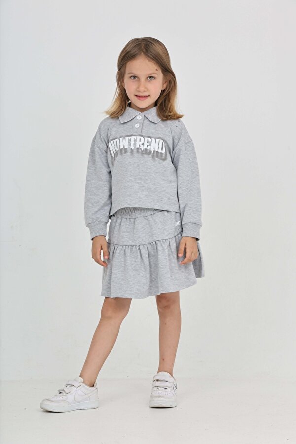 Toontoy Kız Çocuk Nowtrend Baskılı Etekli Takım