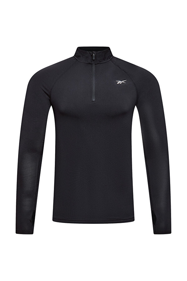 Clothing Reebok Rocky Ls 3/4 Zip Muscle T Черный
