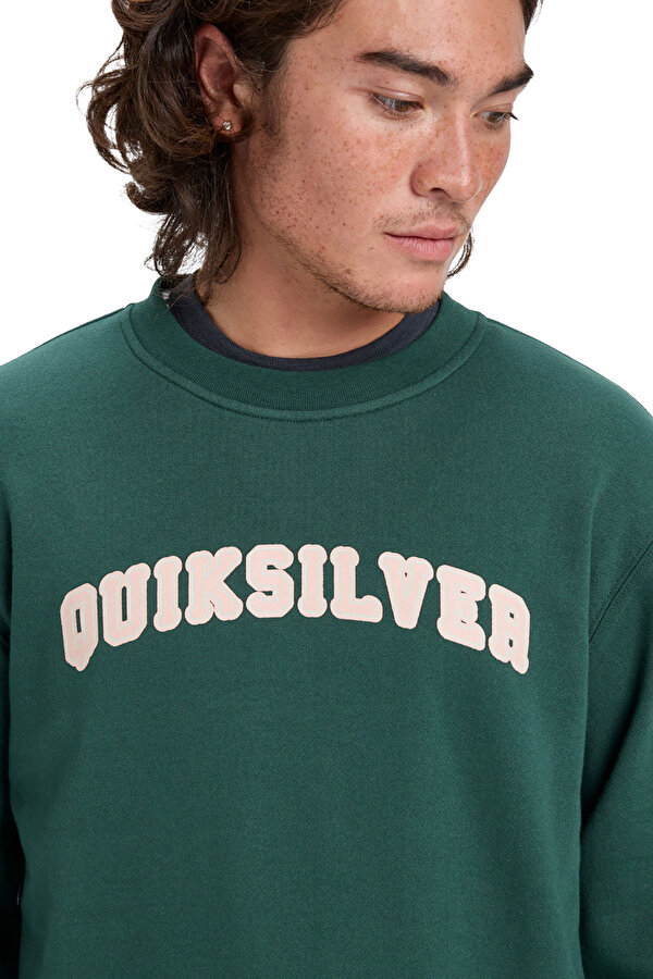 Clothing Quiksilver Graphic Crew Зеленый 004