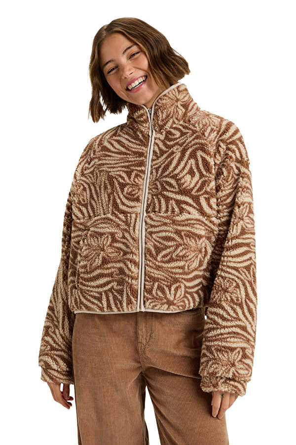 Clothing Roxy Blurry Cloud Print Бежевый