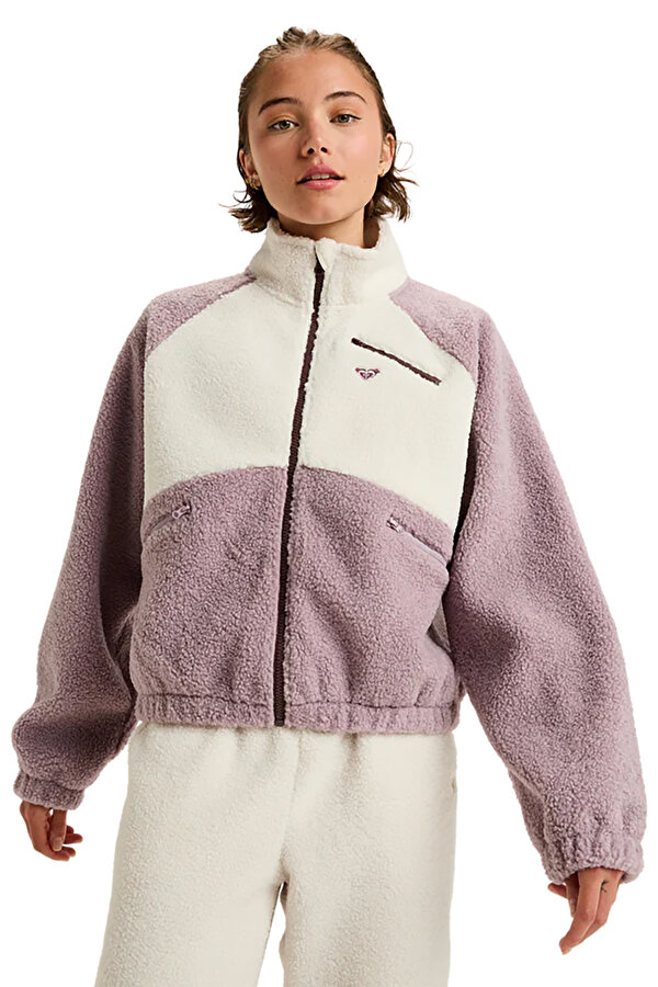 Clothing Roxy Waves Of Warmth Colorbloc Фиолетовый 008